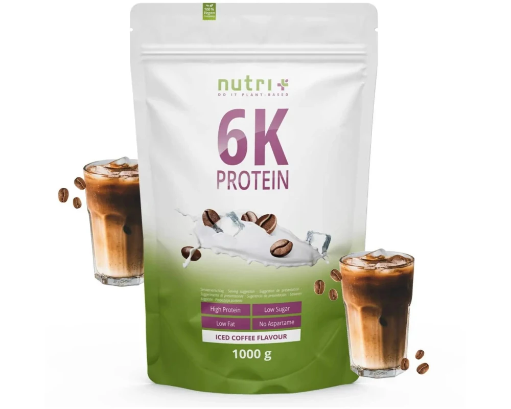 Nutri+ Pulver Vegan 6K Protein Kaffee 1000 g