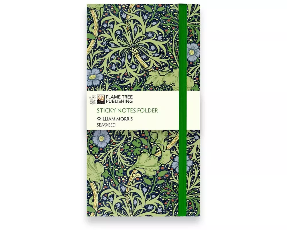 William Morris: Seaweed Flame Tree Sticky Notes Folder