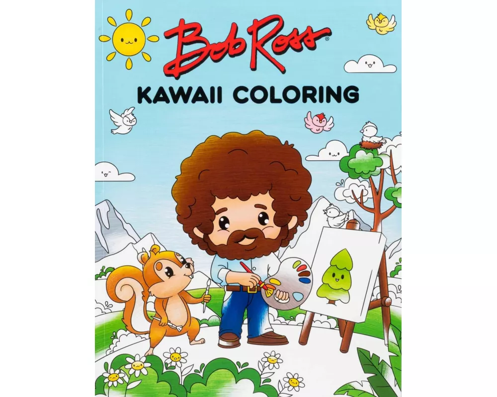 Bob Ross Kawaii Coloring