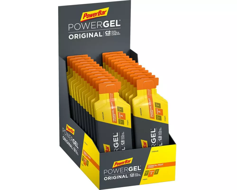 PowerBar Nahrungsgel PowerGel Original, Tropical Fruit, 24 x 41 ml