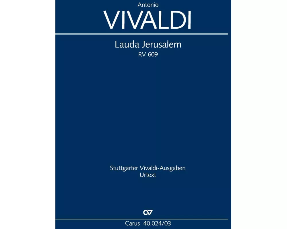 Lauda Jerusalem (Klavierauszug)