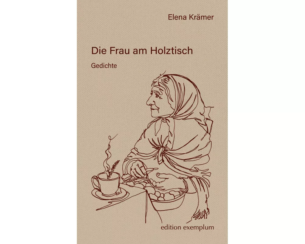 Die Frau am Holztisch