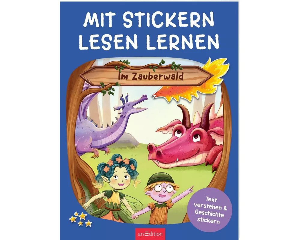 Mit Stickern Lesen lernen – Im Zauberwald