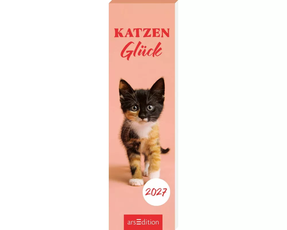 Lesezeichenkalender Katzenglück 2027