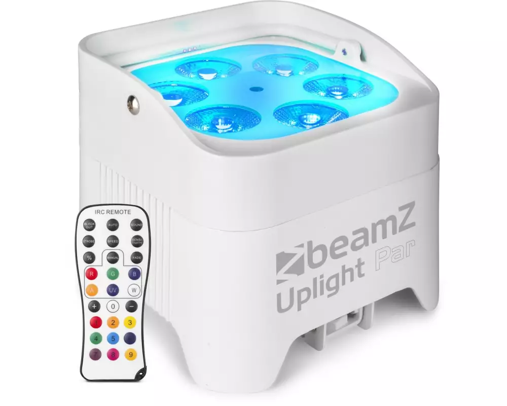 BeamZ Bodenstrahler BBP96SW Uplight Par Weiss