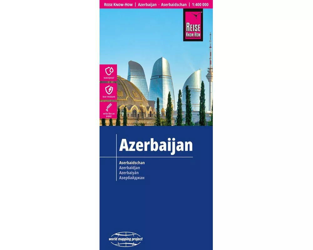Reise Know-How Landkarte Aserbaidschan | Azerbaijan (1:400.000)