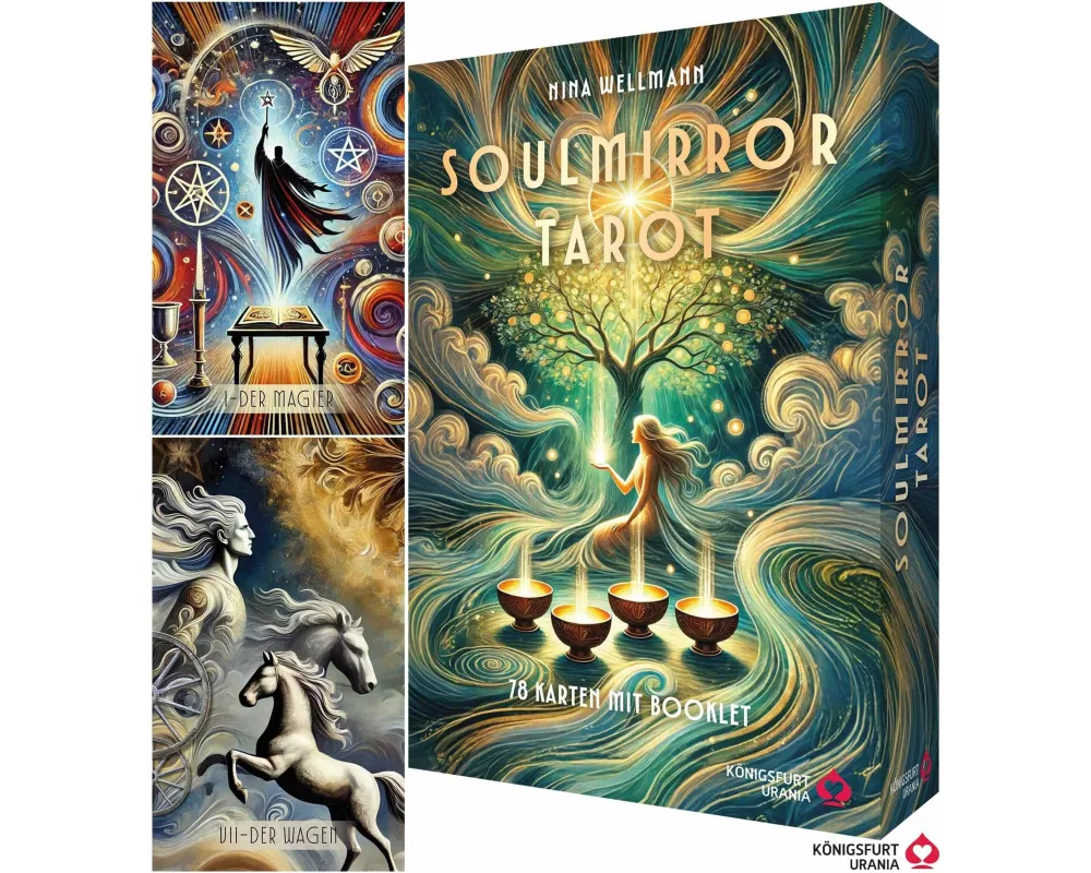 Soulmirror Tarot - 78 Karten mit Buch - (Soul Path, sensitive Tarotkarten)