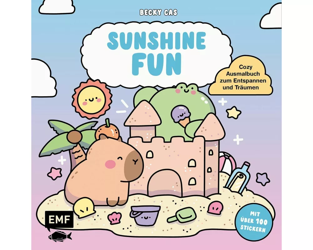 Sunshine Fun – Cozy Ausmalbuch zum Entspannen und Träumen