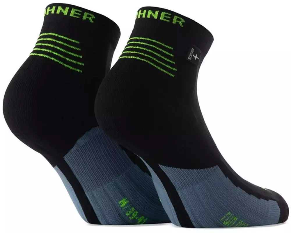 Rohner Socks Run Pro L/R Schwarz, Grösse 44-46