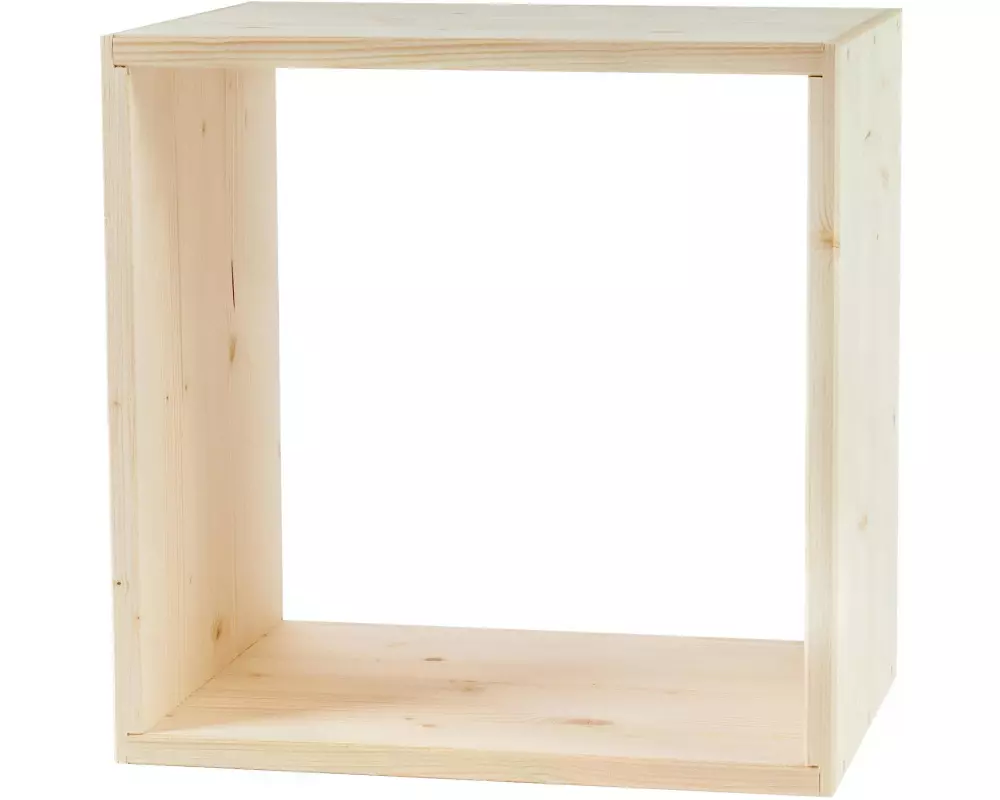 Holz Zollhaus Regal Lotti 40 x 40 x 30 cm, Nature
