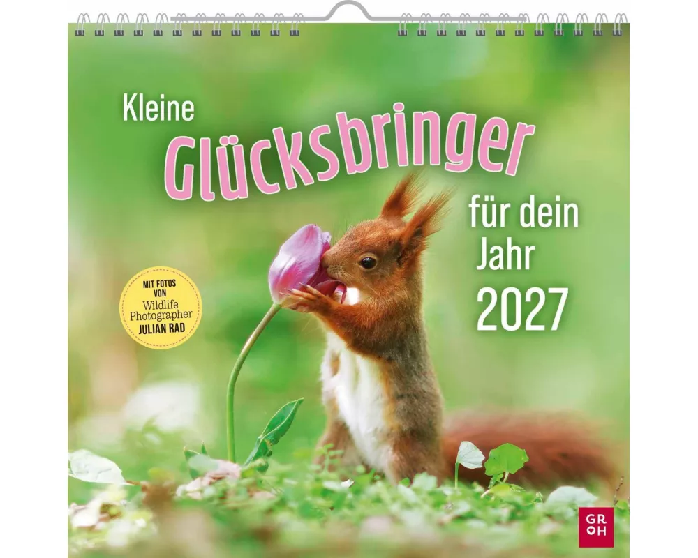Wandkalender 2027: Kleine Glücksbringer für dein Jahr