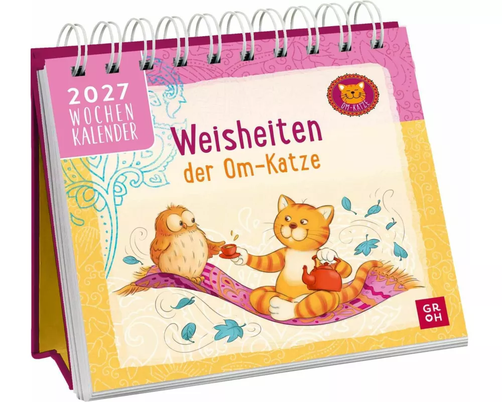 Mini-Wochenkalender 2027: Weisheiten der Om-Katze