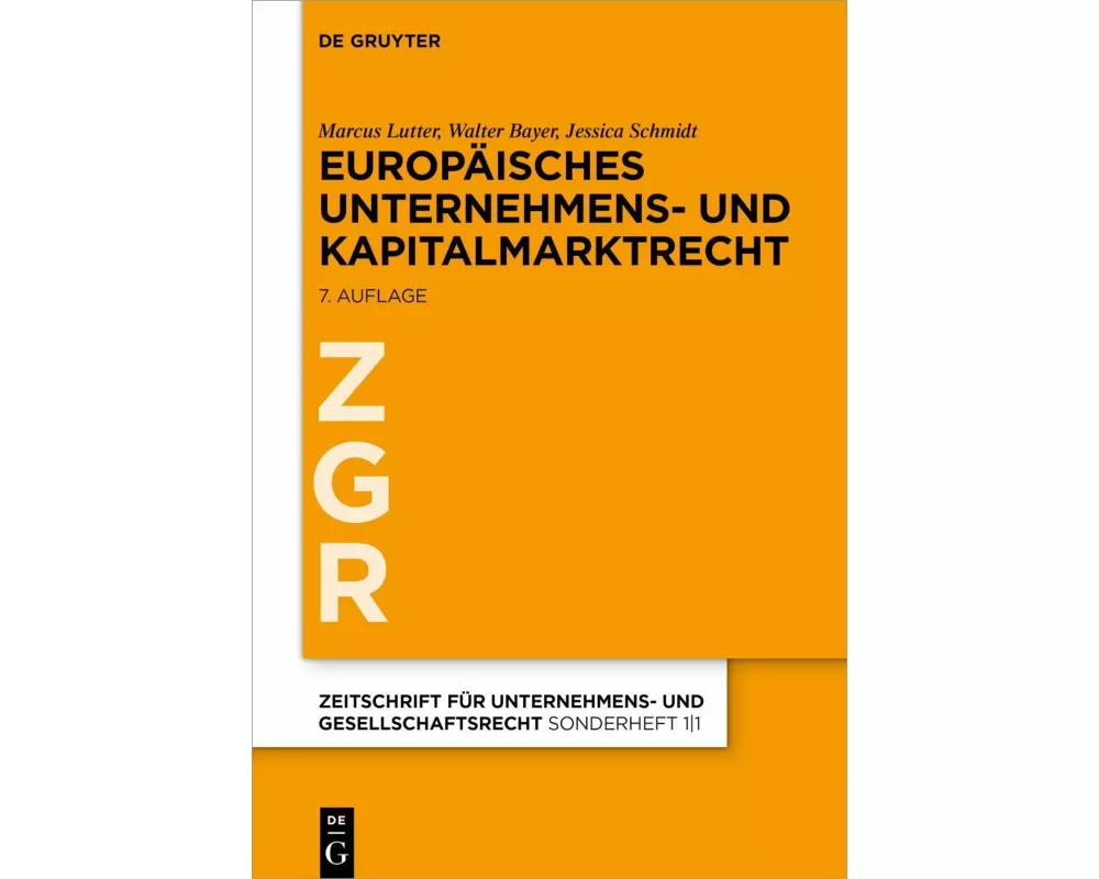 Europäisches Unternehmens- und Kapitalmarktrecht