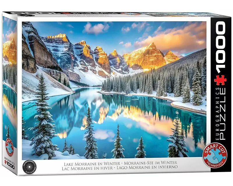 Puzzle 1000 Teile - Lake Morraine in Winter