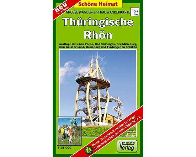 Große Radwander- und Wanderkarte Thüringische Rhön