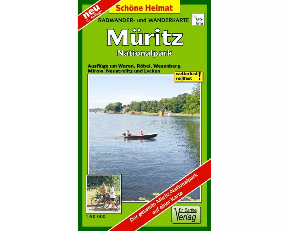 Müritz-Nationalpark 1 : 50 000 Radwander- und Wanderkarte