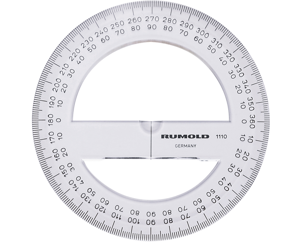RUMOLD Schulwinkelmesser 10cm 1110 360°