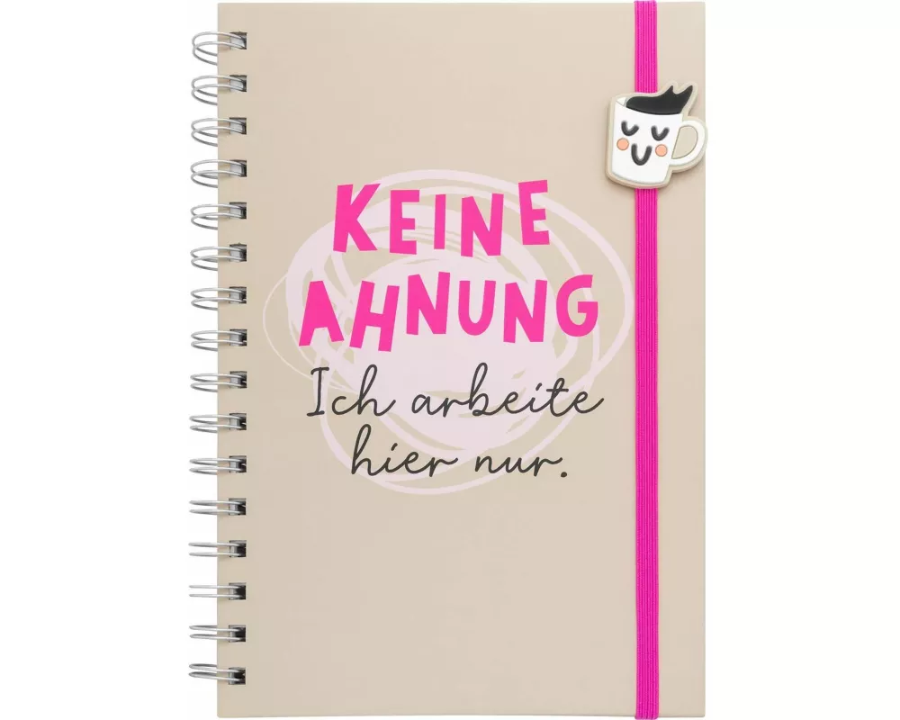 Notizbuch Ahnung "Keine Ahnung Ich arbeite Ich arbeite hier nur"