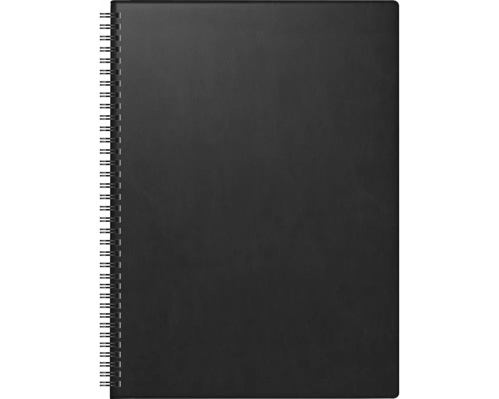 BRUNNEN 1078101907 Buchkalender Premium Mod. 781 2027 A4, Kunststoff, schwarz