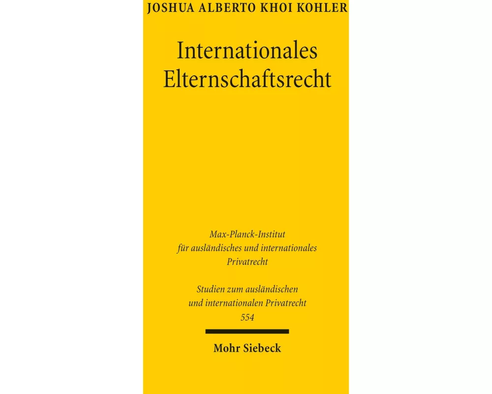 Internationales Elternschaftsrecht