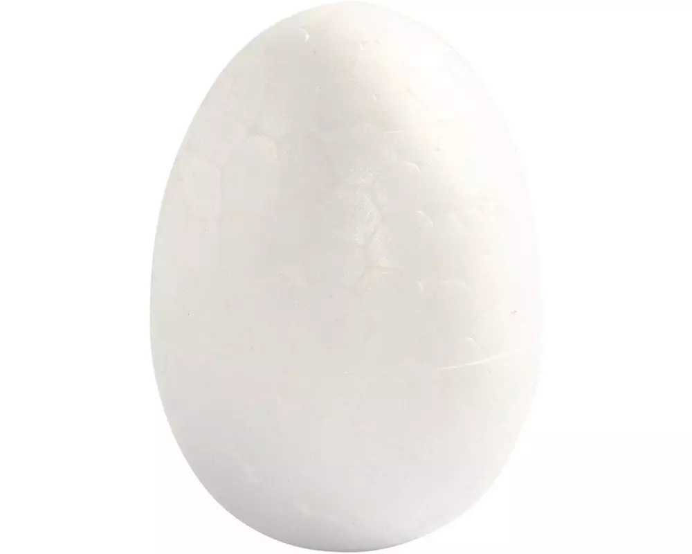 Creativ Company Styropor Ei 4.8 cm 10 Stück, Weiss