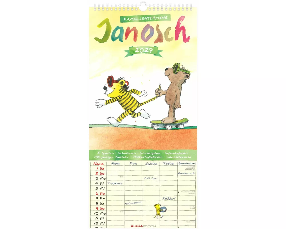Janosch Familienplaner 2027