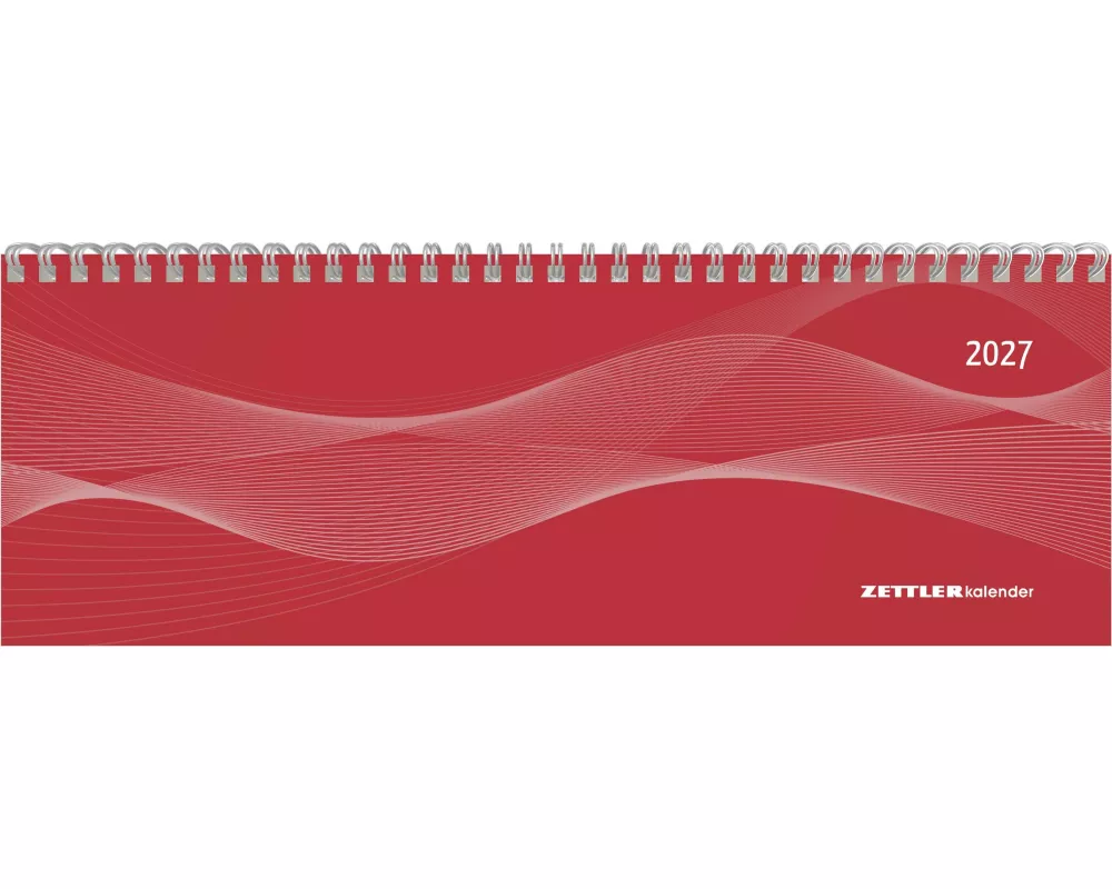 Tisch-Querkalender Profi rot 2027