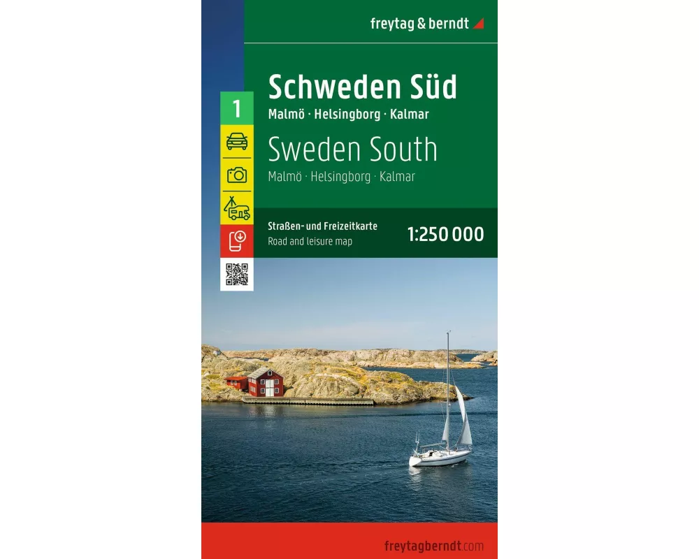 freytag & berndt Straßenkarte Schweden Süd 1:250.000