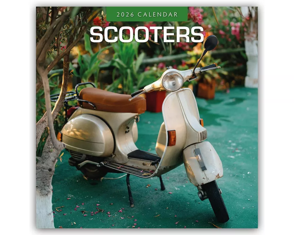 Scooters 2026 Square Wall Calendar