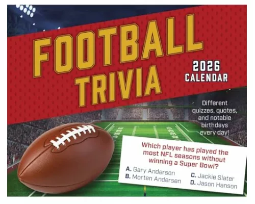 Football Trivia Box Calendar 2026