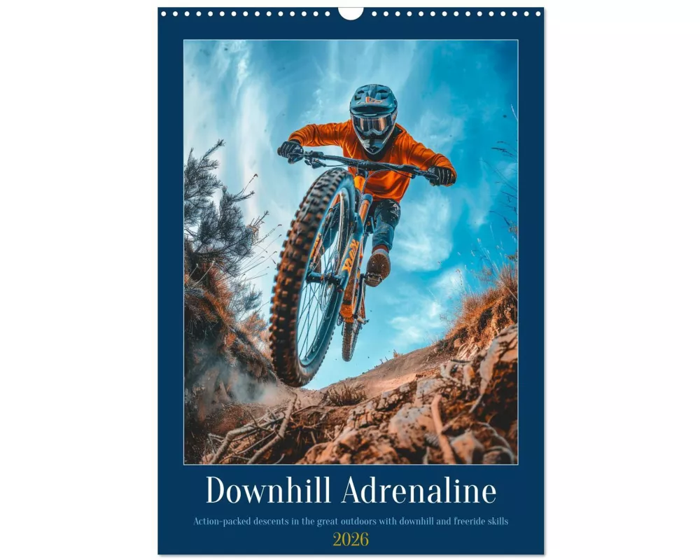 Downhill Adrenaline (Wall Calendar 2026 DIN A3 portrait), CALVENDO 12 Month Wall Calendar