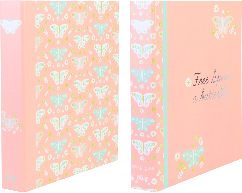 ANCOR Ringbuch A4 118018 B'LOG BUTTERFLIES 4 Ringe