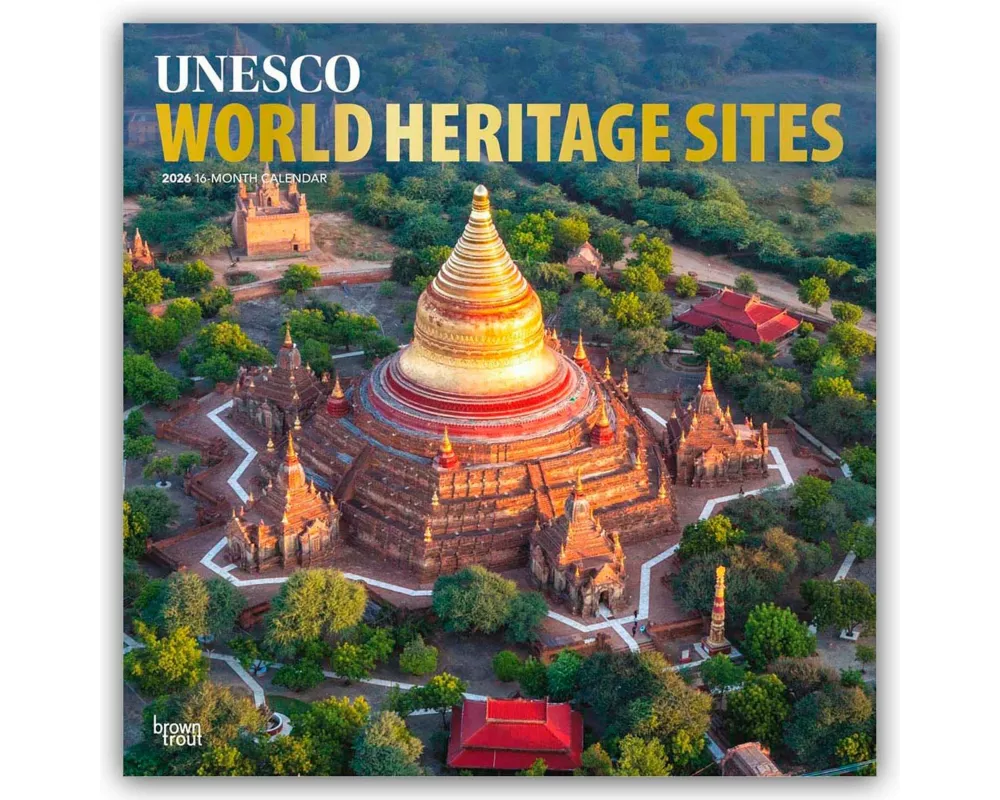 Unesco World Heritage Sites - Unesco-Welterbestätten 2026 - 16-Monatskalender