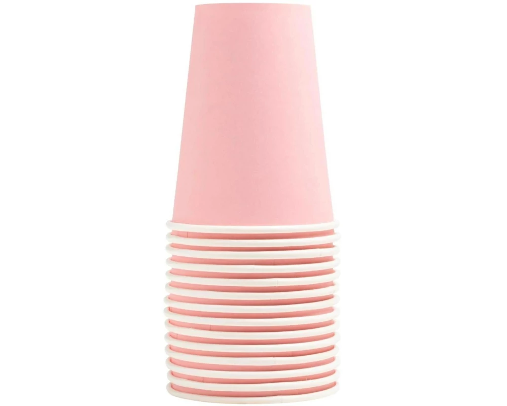 PRO nappe Einwegbecher 2 dl, 15 Stück, Rosa