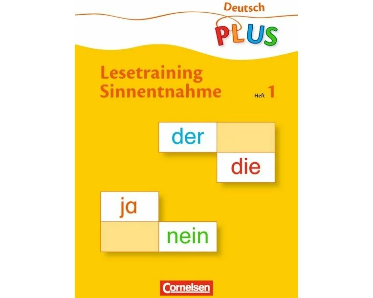 Deutsch plus - Grundschule, Lesetraining, Sinnentnahme, Heft 1
