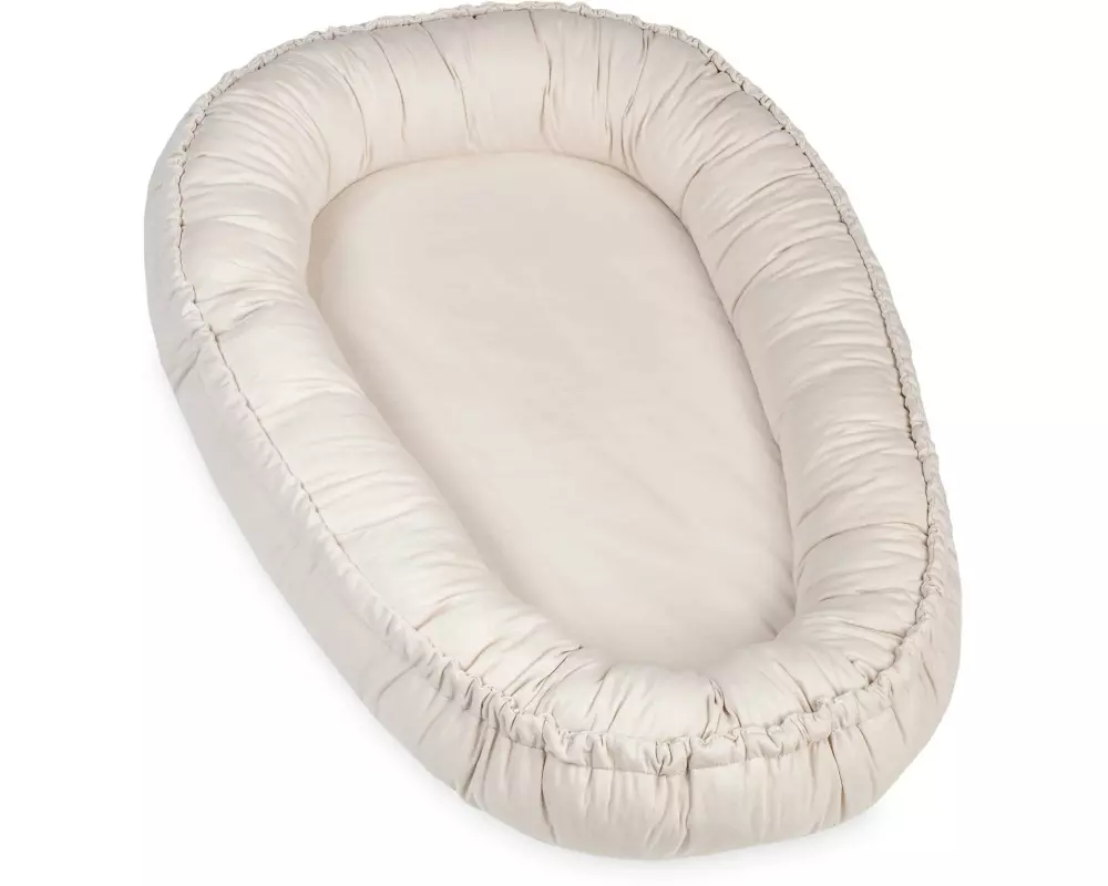 Julius Zöllner Babynest Nido Jersey uni oatmeal