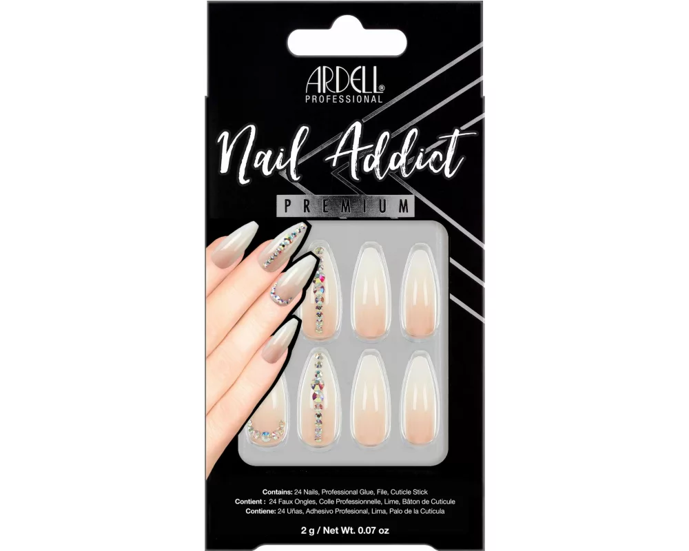 Ardell Kunstnägel Premium Nude Light Crystals 28 Stück