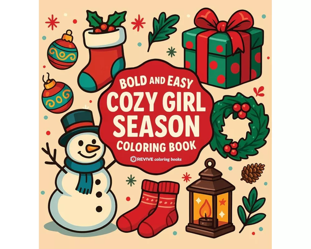 Bold & Easy Cozy Girl Season Coloring Book
