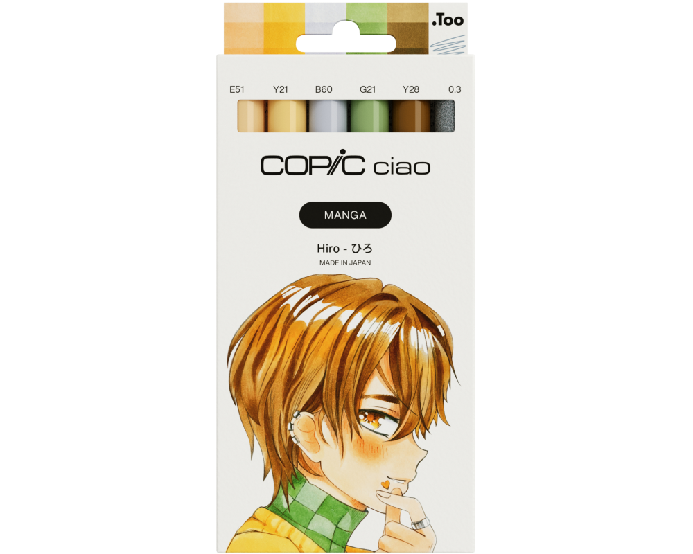 COPIC Marker Ciao Manga Set 22075587 Hiro 6 Stück