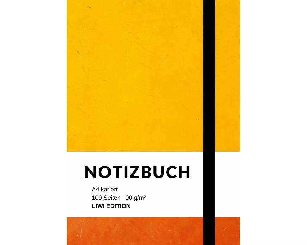 Notizbuch A4 kariert - 100 Seiten Soft Cover - FSC Papier