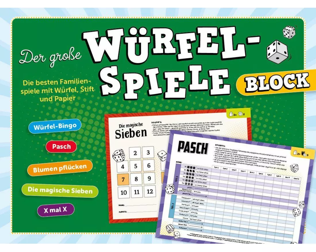Der große Würfelspiele-Block