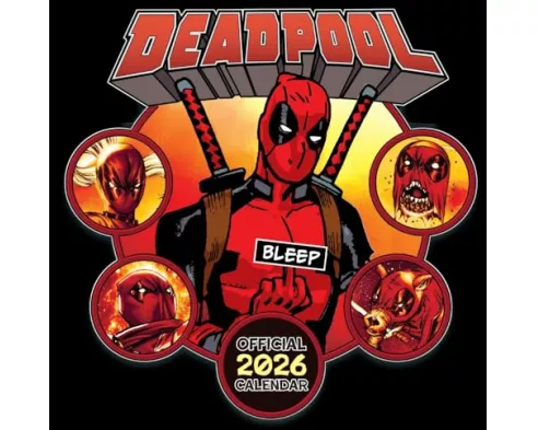Marvel Deadpool 2026 Square Calendar