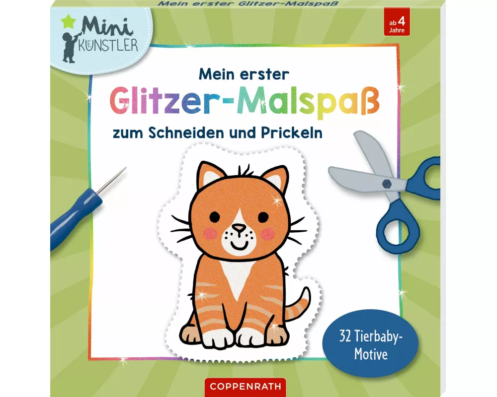 Mein erster Glitzer-Malspaß zum Schneiden und Prickeln