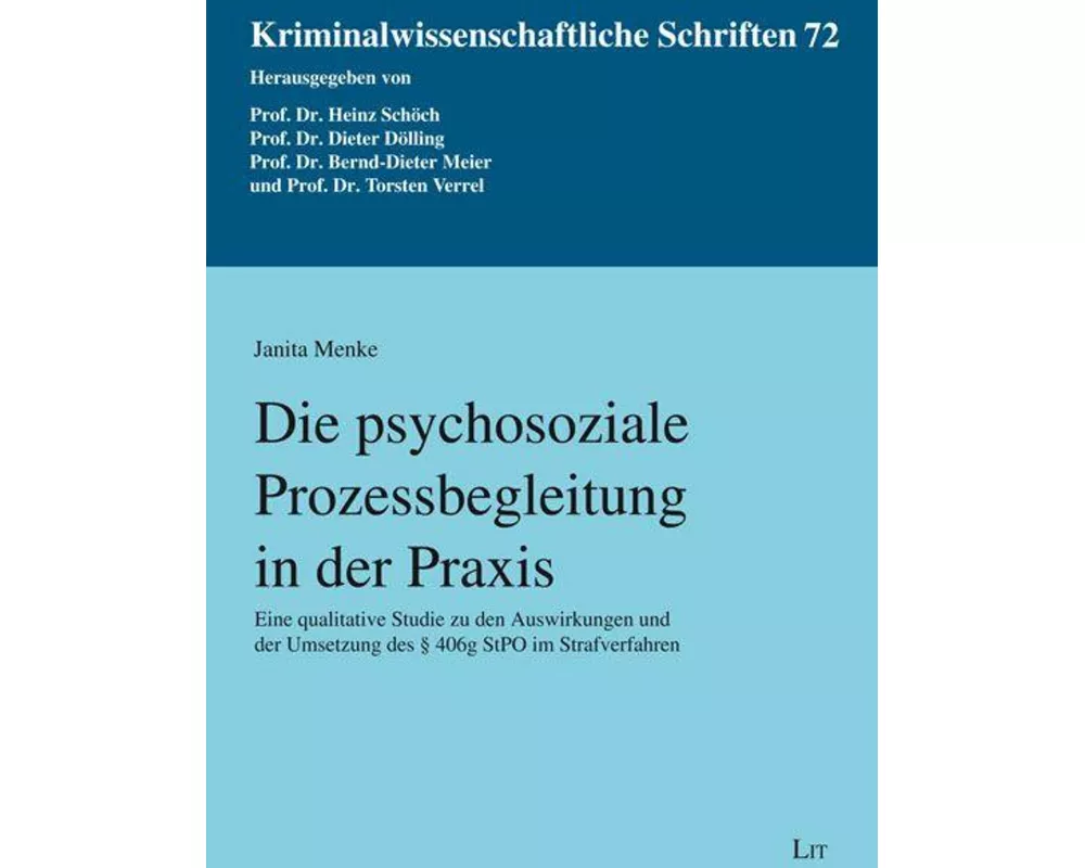 Die psychosoziale Prozessbegleitung in der Praxis