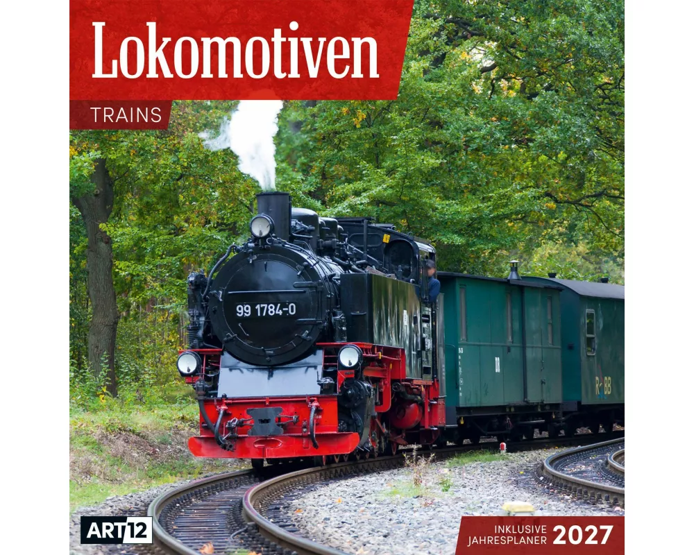 Lokomotiven Kalender 2027 - 30x30 - Art12