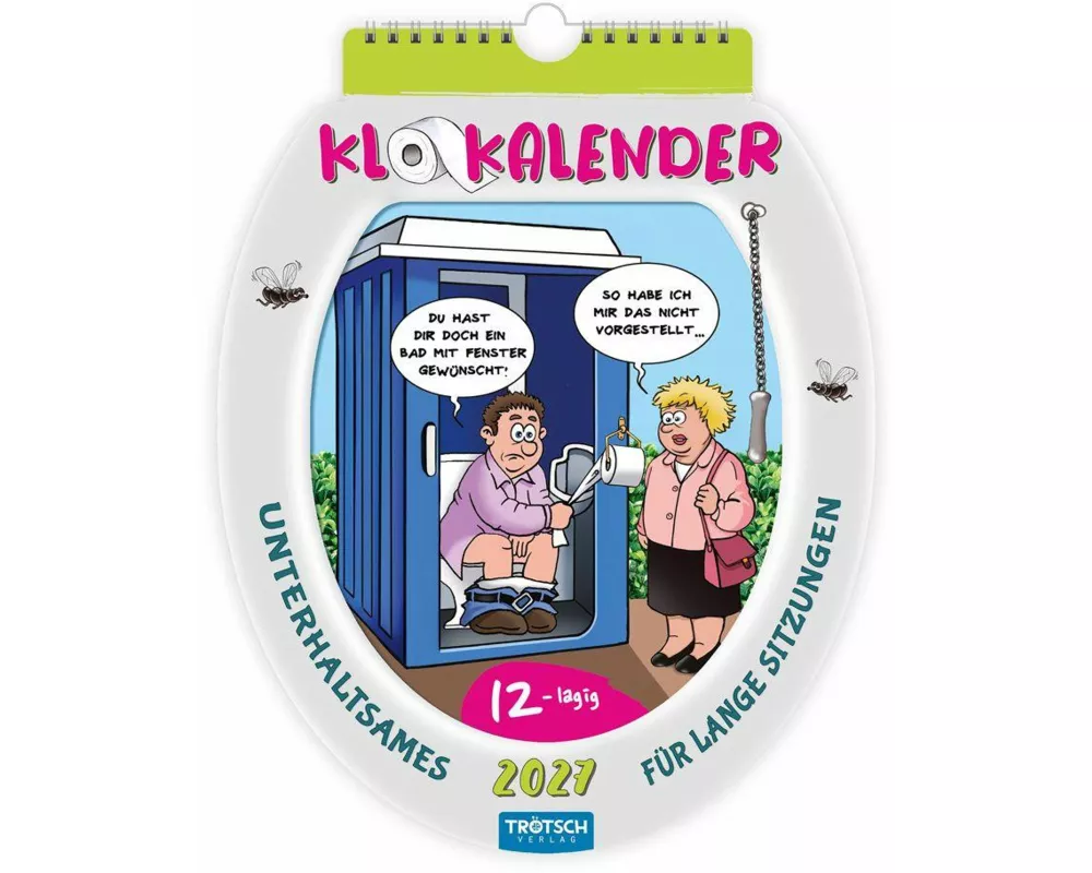 TRÖTSCH - Formkalender Klokalender 2027 unterhaltsames für lange Sitzungen