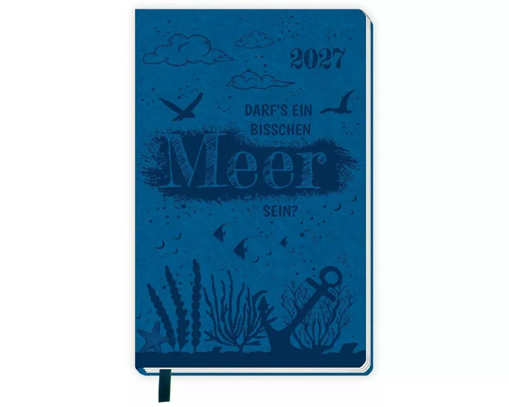 TRÖTSCH - Taschenkalender A6 Soft Touch Maritim 2027