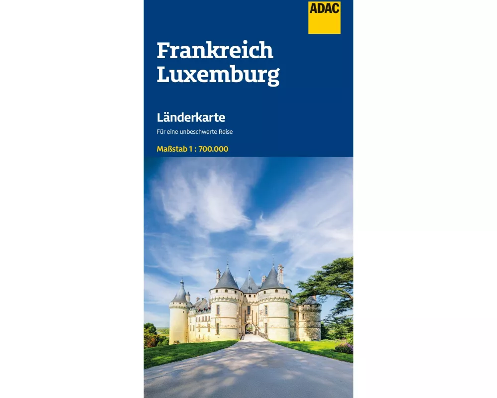 ADAC Länderkarte Frankreich, Luxemburg 1:700.000