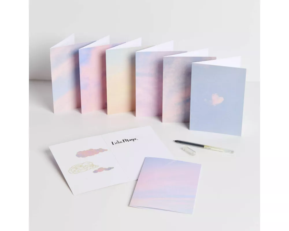 Kartenset The Sky is the Limit FSC MIX, B6, 8 Karten, 8 Umschläge