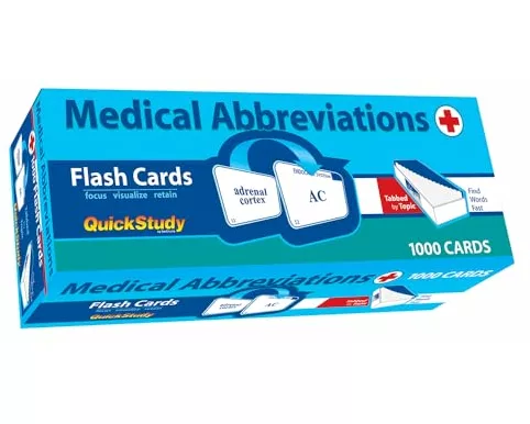 Medical Abbreviations Flash Cards